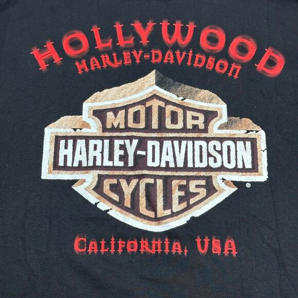 NWT Vintage Y2K Harley-Davidson Guardians of the Legend Tee Shirt Hollywood CA L - Picture 6 of 8